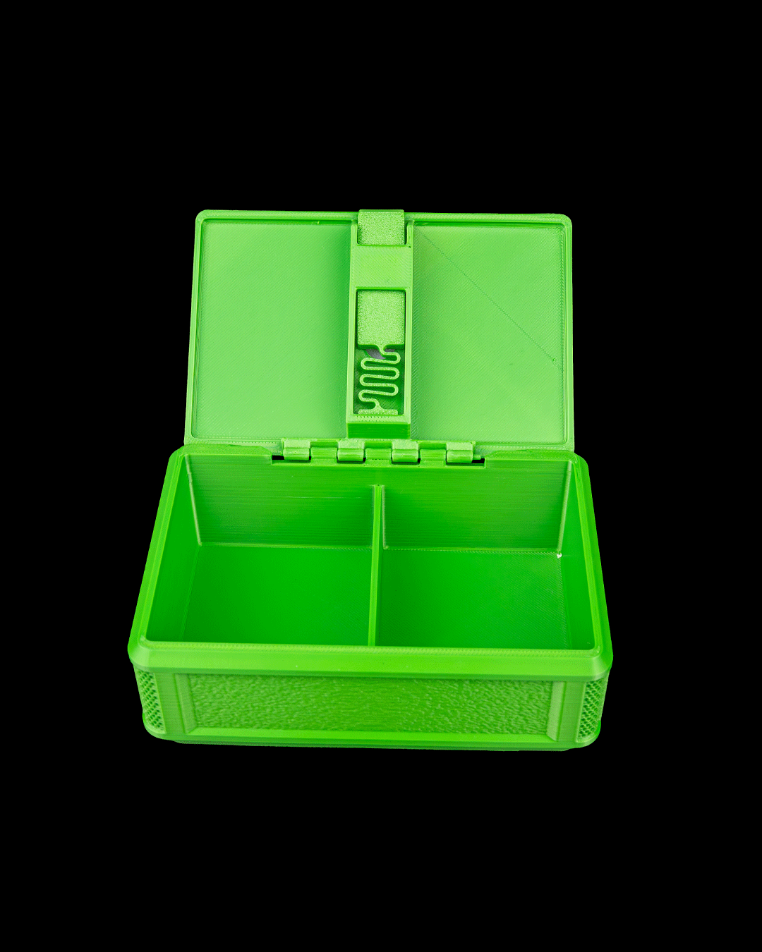 Collectors Pitch Sticker Box — 3D printed soccer gift, detail view