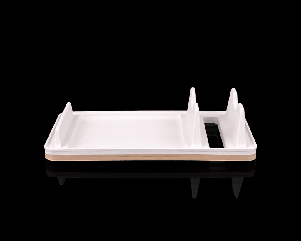 Cooking Utensil Rest — 3D printed kitchen organizer, size reference