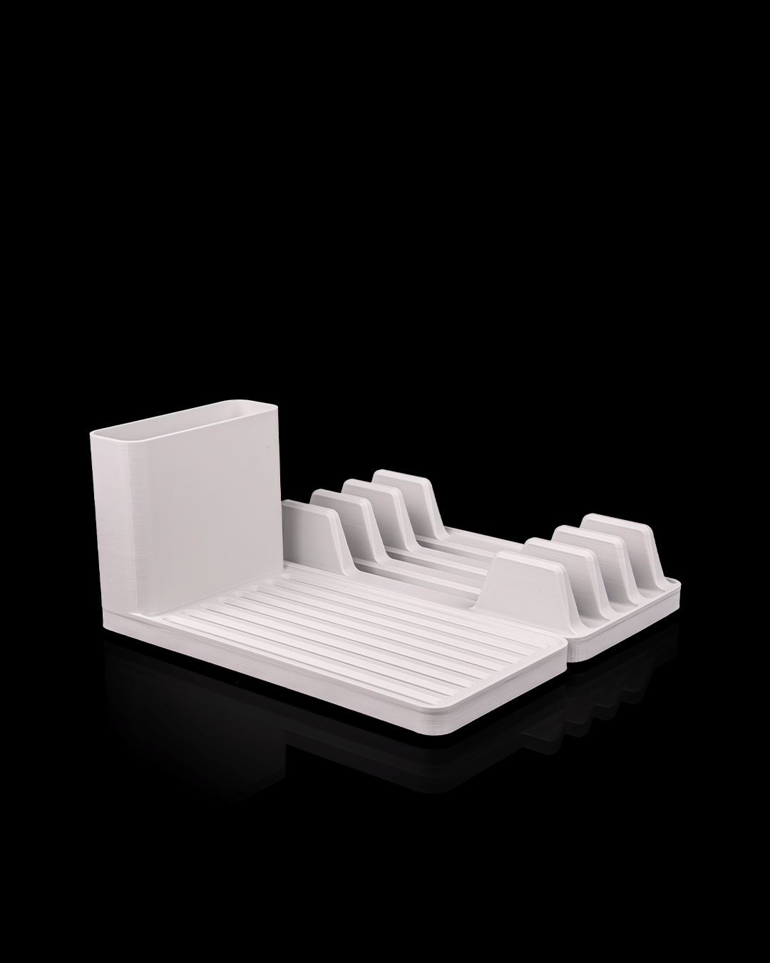 Dish Drying Rack Kit — 3D printed kitchen organizer, size reference