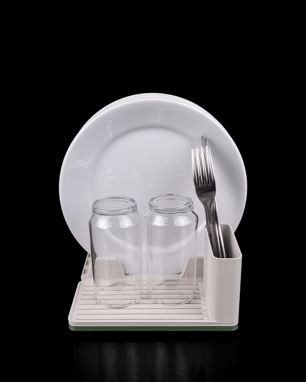 Dish Drying Rack Kit — 3D printed kitchen organizer, close-up of the finish