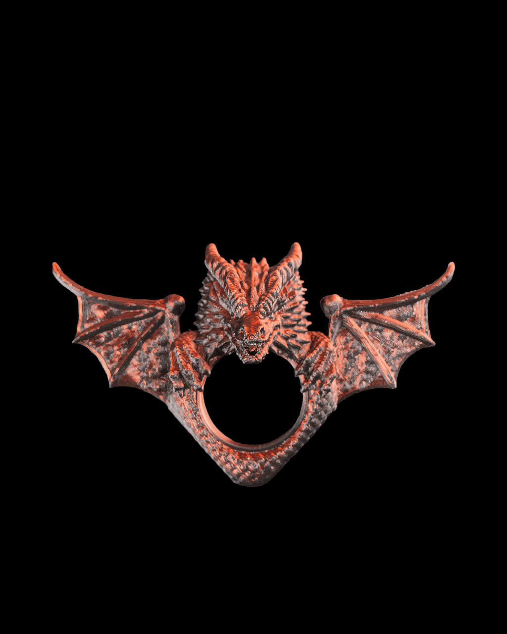 Dragonwing Page Holder — 3D printed desk organizer, shown in use