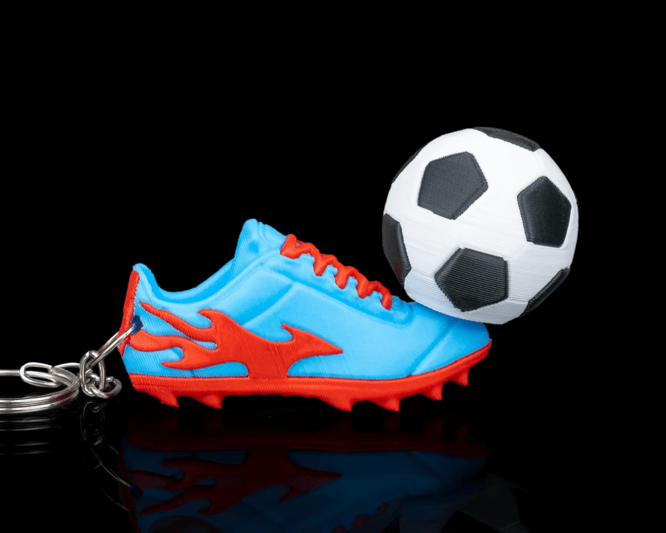 First Touch Fidget — 3D printed soccer gift, detail view