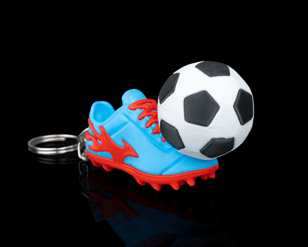 First Touch Fidget — 3D printed soccer gift, side profile