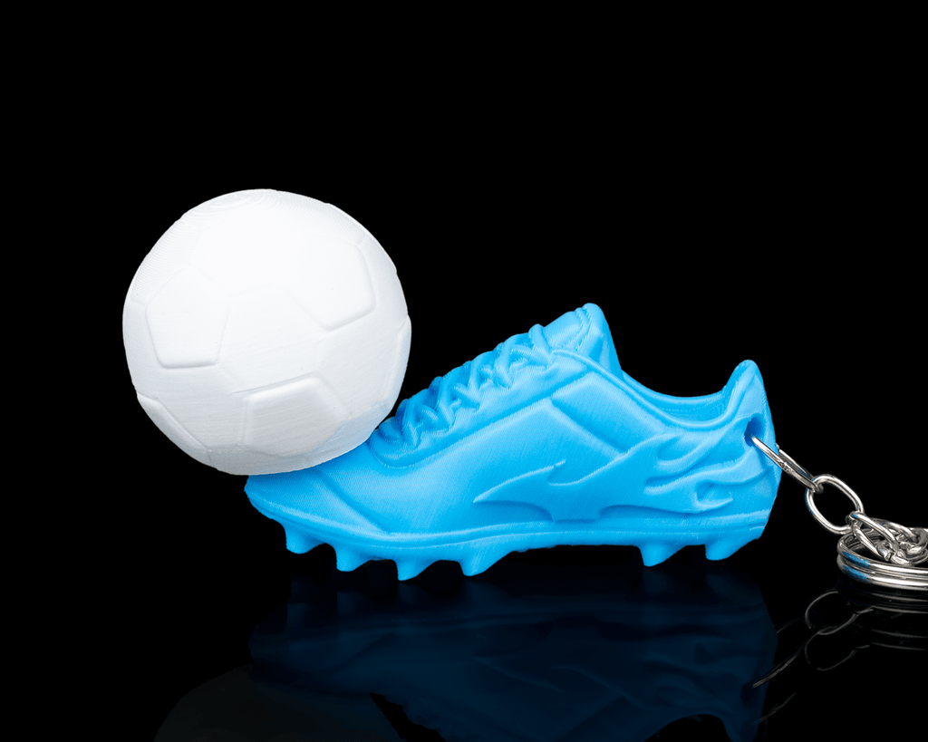 First Touch Fidget — 3D printed soccer gift, size reference