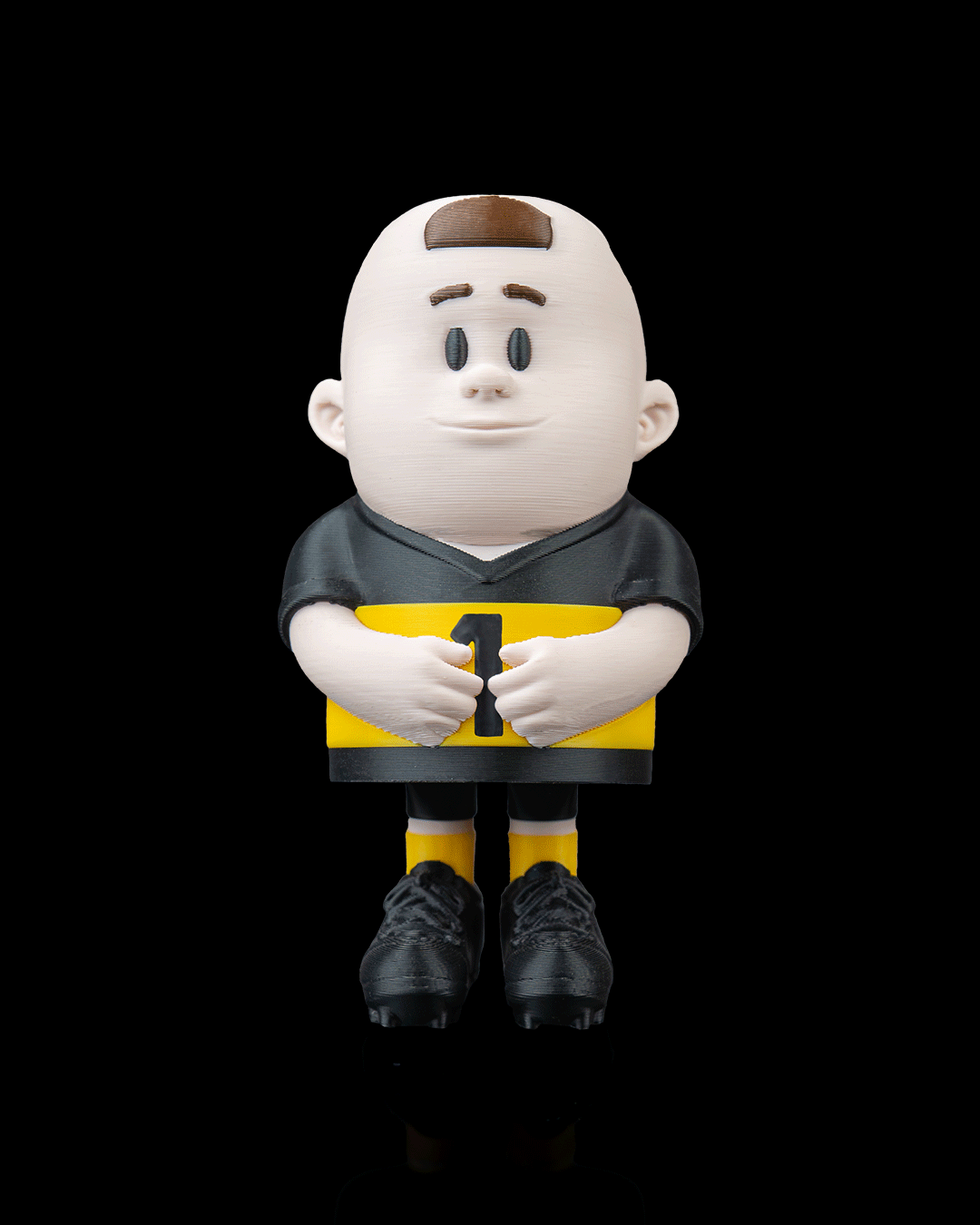Goalkeeper — 3D printed soccer gift, detail view