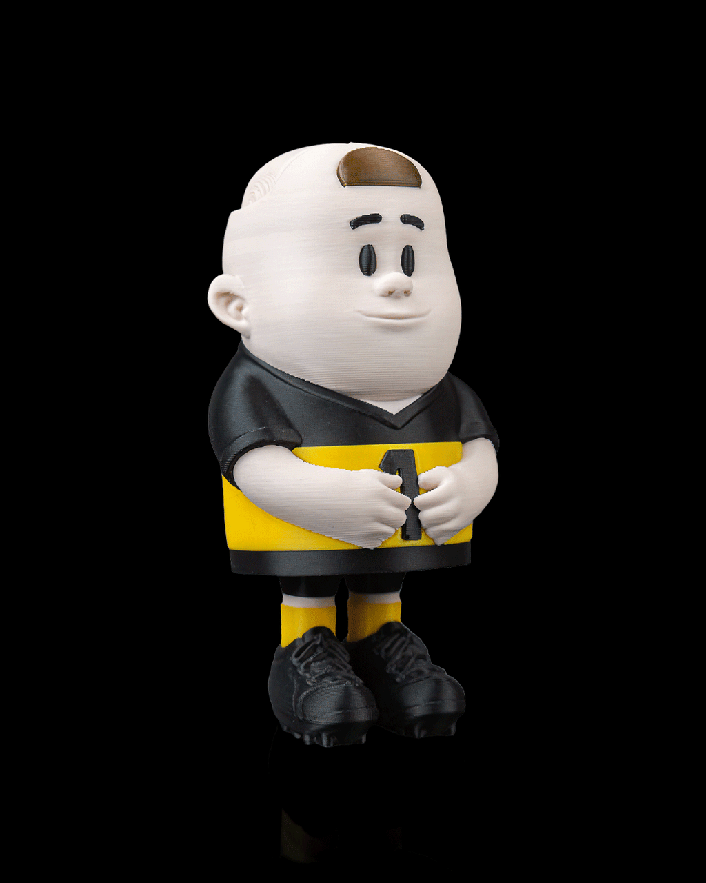 Goalkeeper — 3D printed soccer gift, side profile