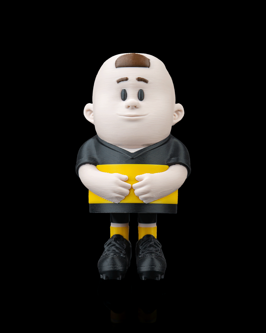 Goalkeeper — 3D printed soccer gift, on a desk
