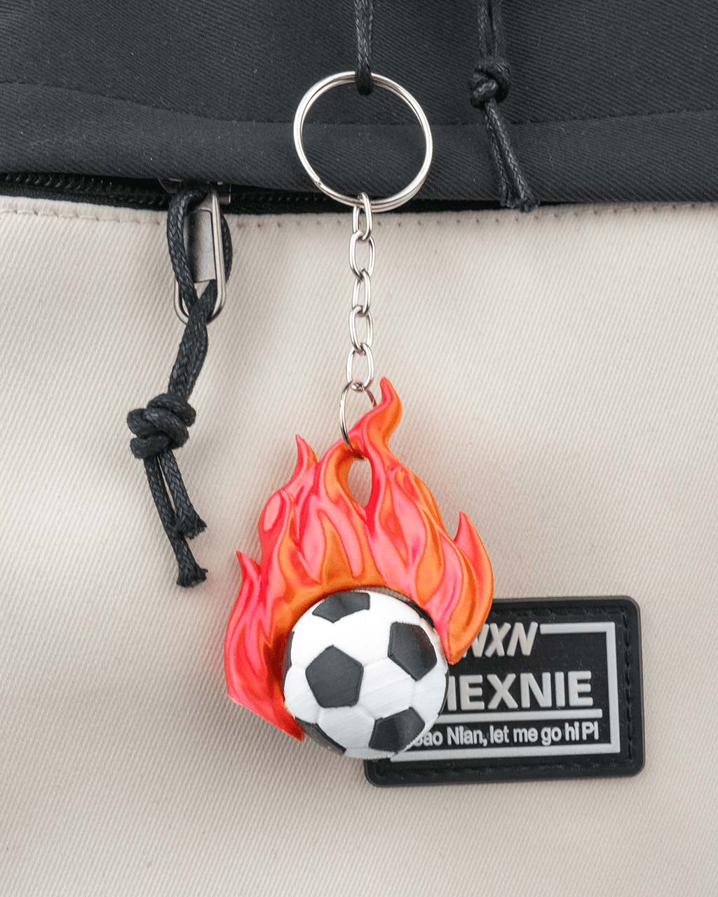 Hot Shot Fidget — 3D printed soccer gift, shown in use