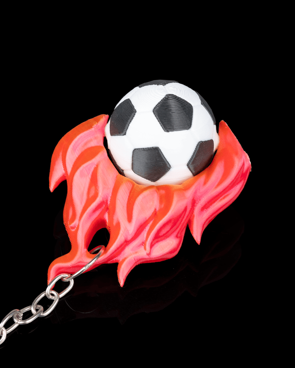 Hot Shot Fidget — 3D printed soccer gift, side profile