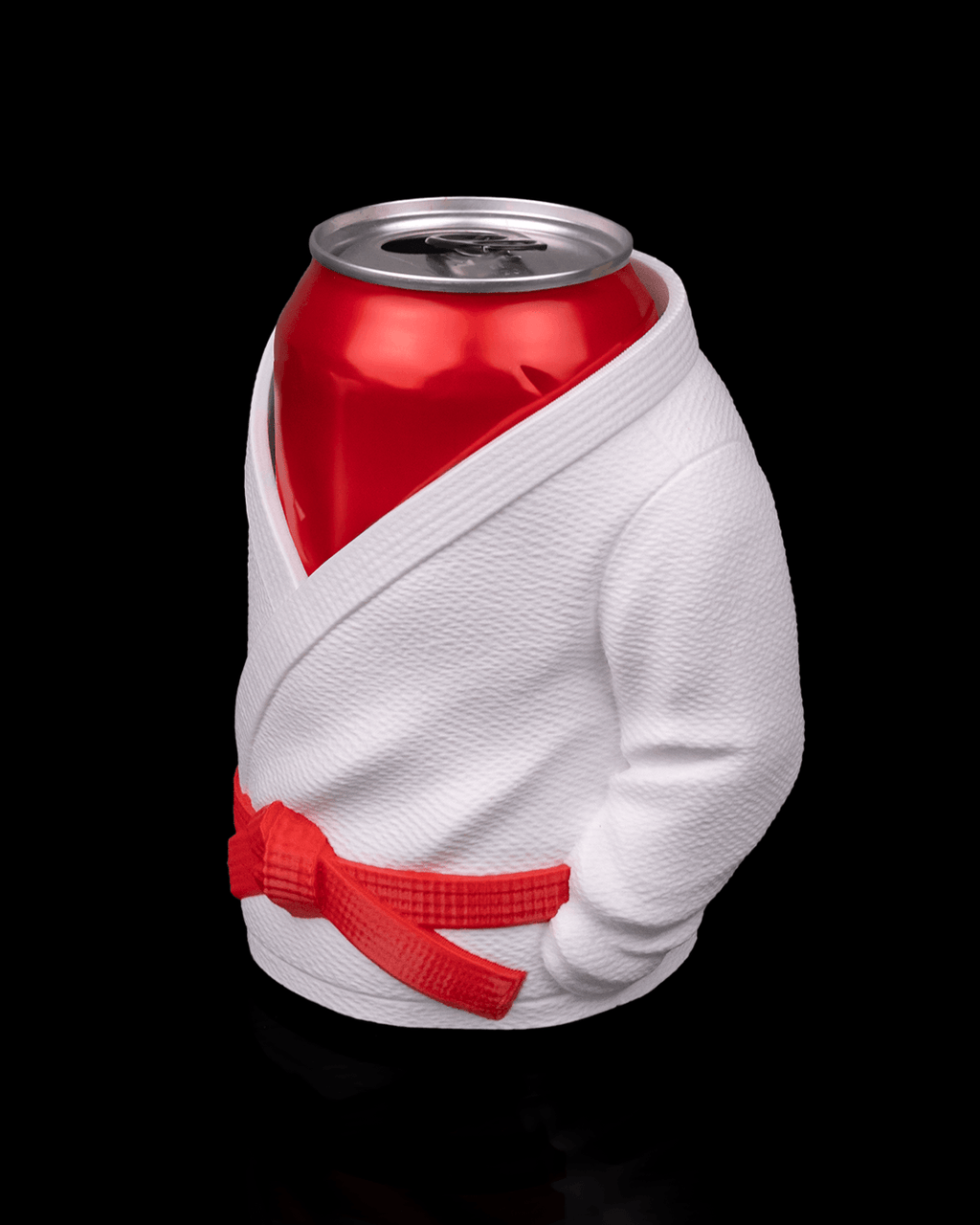 Kimono Can Holder — 3D printed can holder, detail view