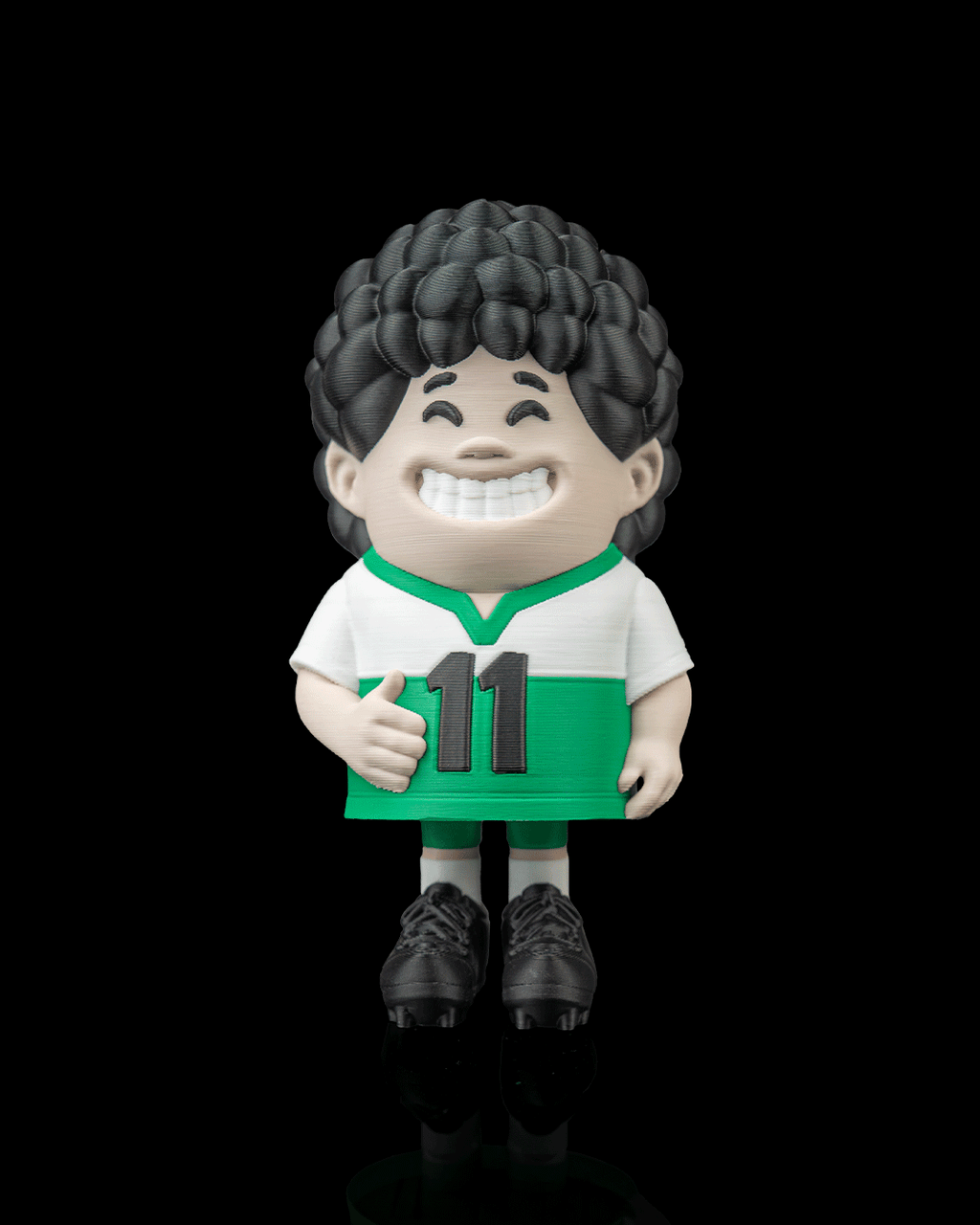 Left Winger — 3D printed soccer gift, detail view