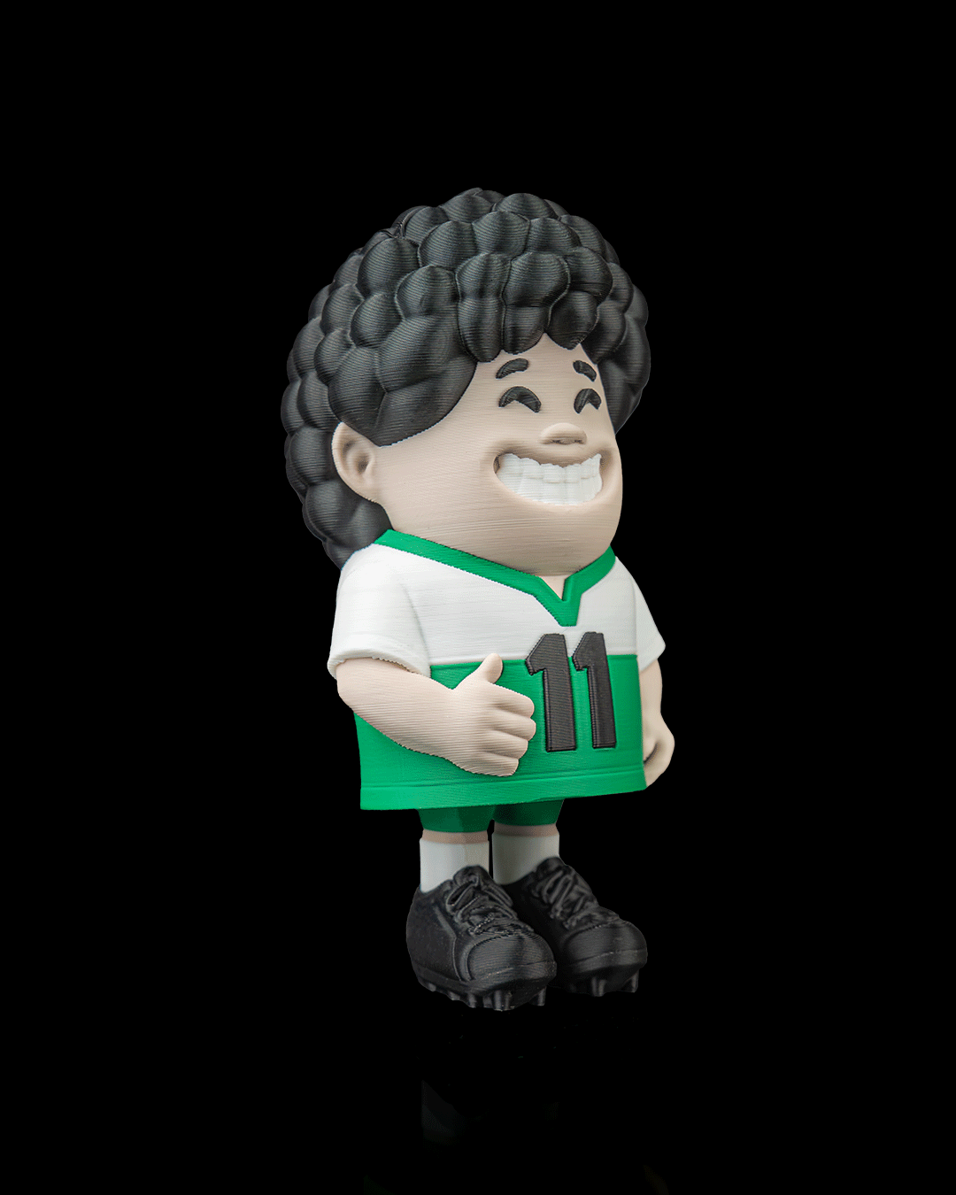 Left Winger — 3D printed soccer gift, shown in use