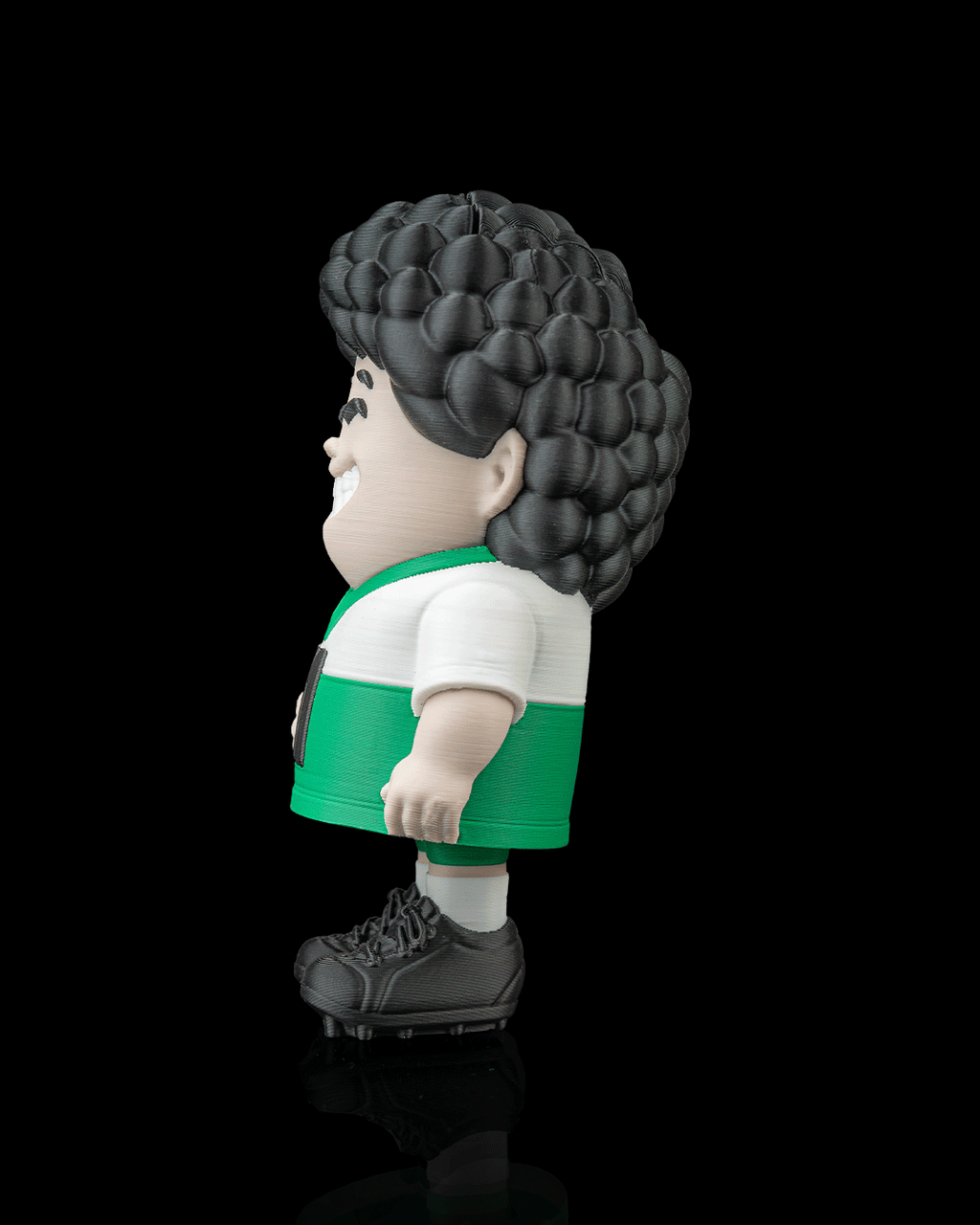 Left Winger — 3D printed soccer gift, front view