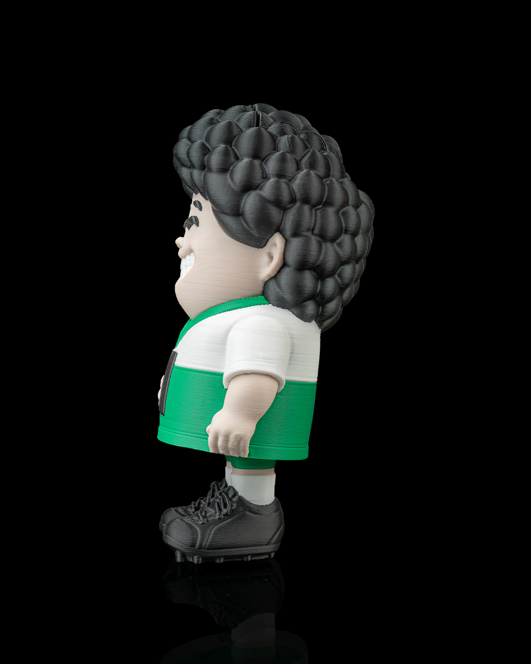 Left Winger — 3D printed soccer gift, front view