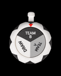Match Draw Spinner — 3D printed soccer gift, on a desk