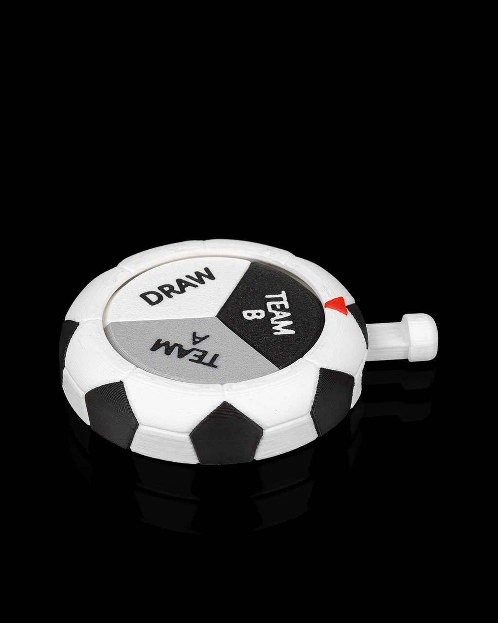 Match Draw Spinner — 3D printed soccer gift, with color options