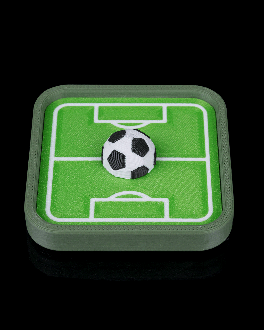 Mini Pitch Fidget — 3D printed soccer gift, with color options