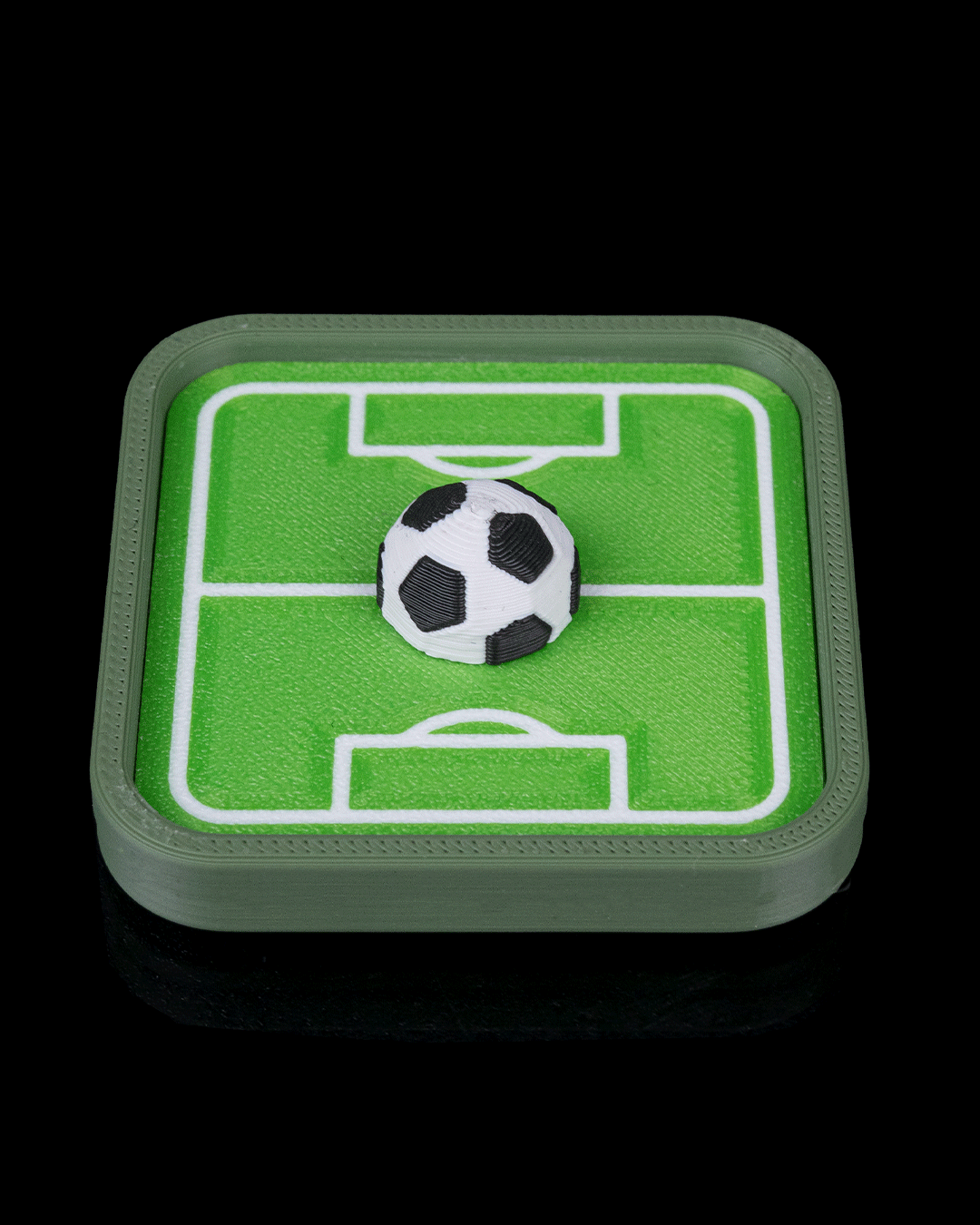Mini Pitch Fidget — 3D printed soccer gift, with color options