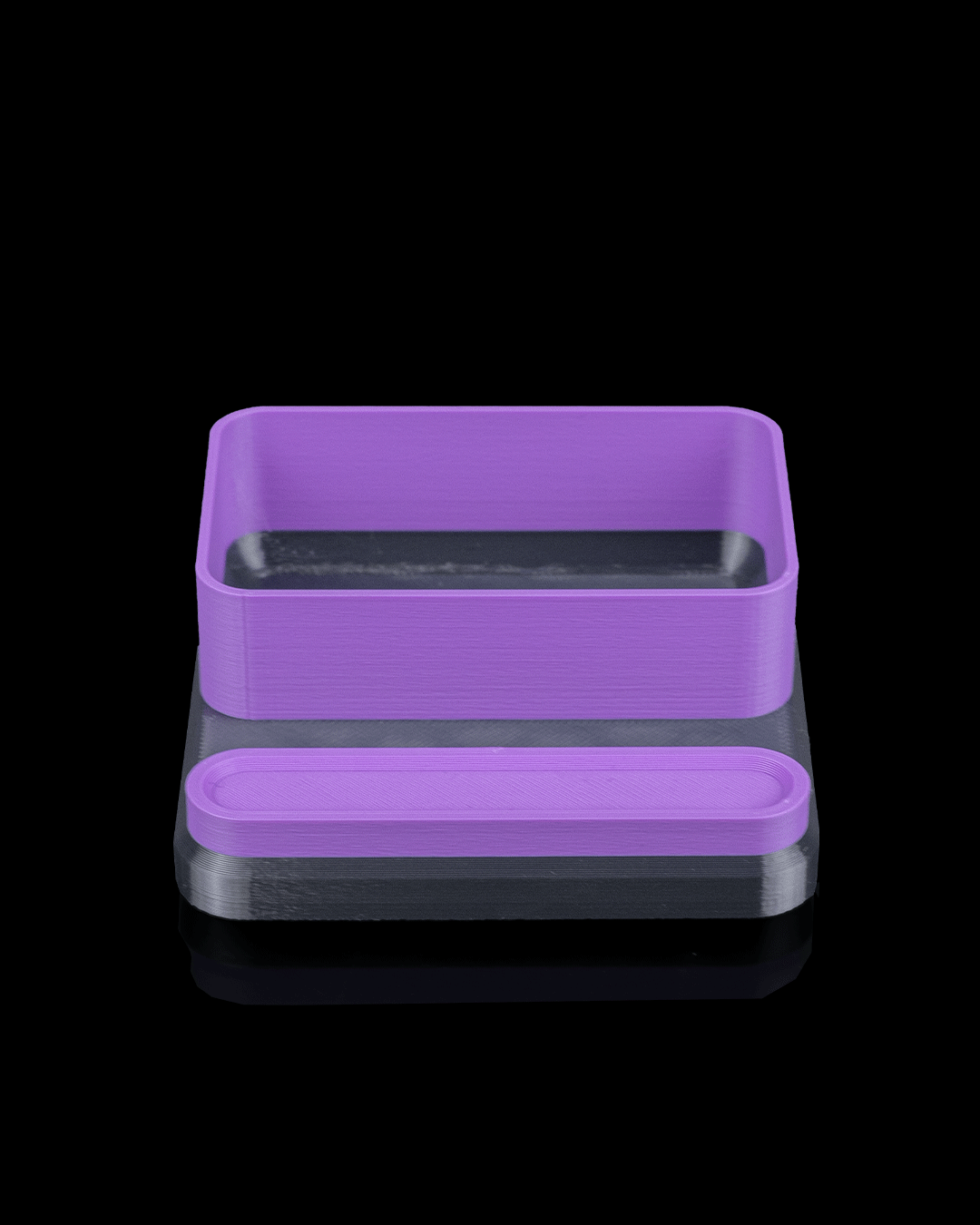 Office Essential Kit — 3D printed desk organizer set, styled on a shelf