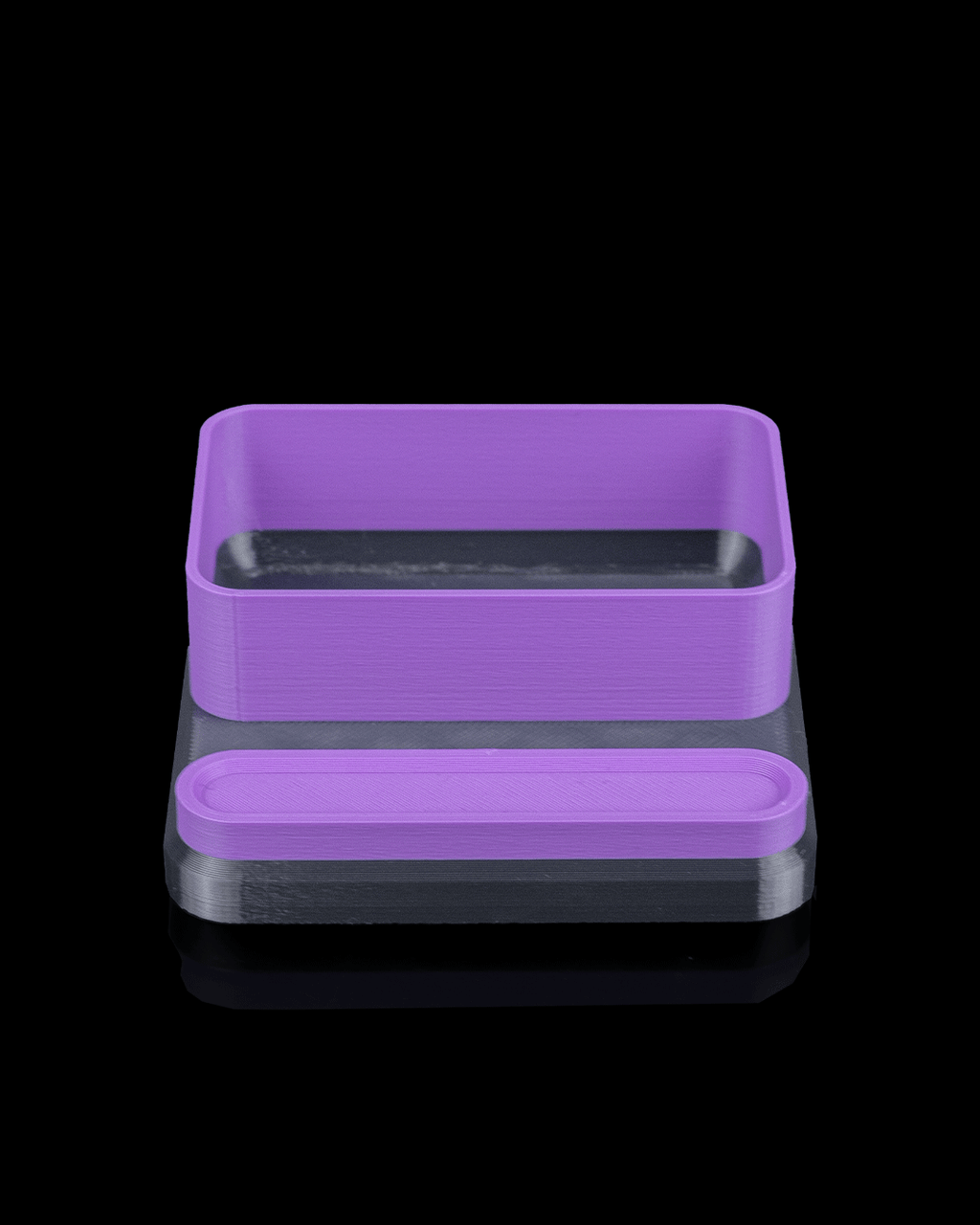 Office Plus Kit — 3D printed desk organizer set, size reference