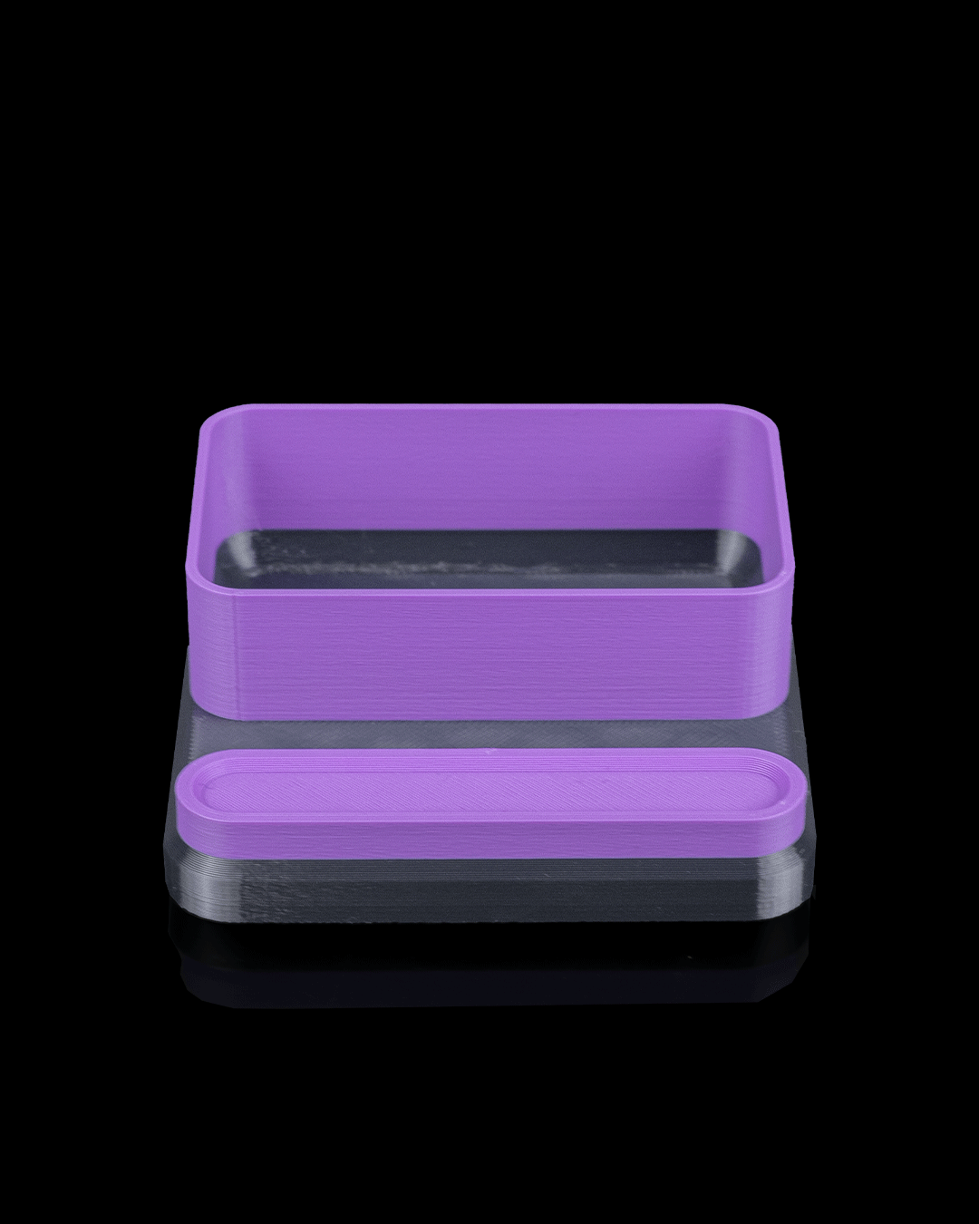 Office Plus Kit — 3D printed desk organizer set, size reference