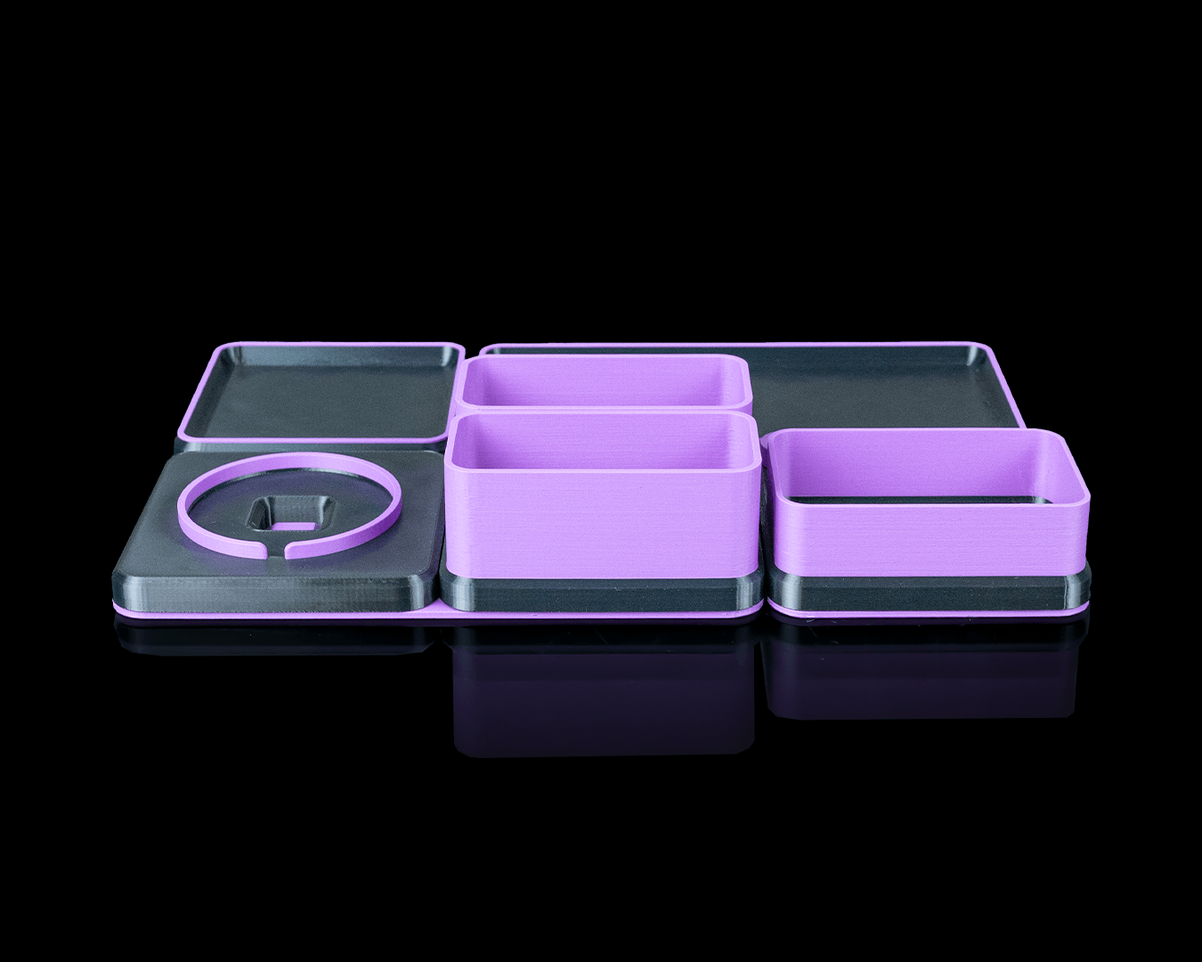 Office Ultimate Kit — 3D printed desk organizer set, size reference