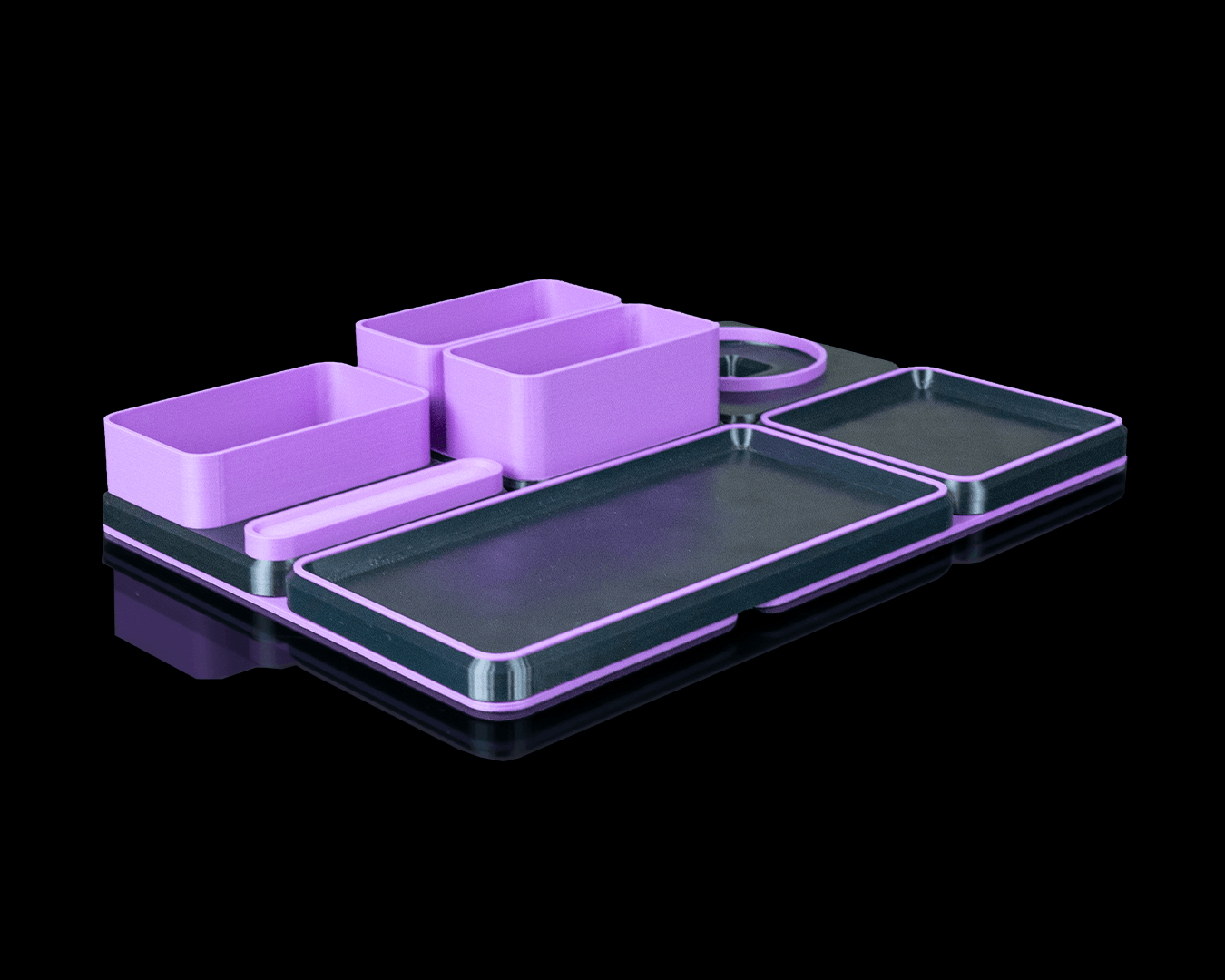 Office Ultimate Kit — 3D printed desk organizer set, close-up of the finish