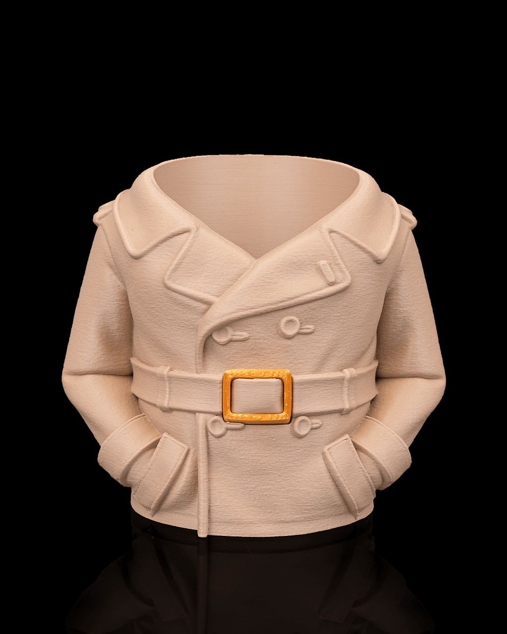 Overcoat Can Holder — 3D printed can holder, size reference