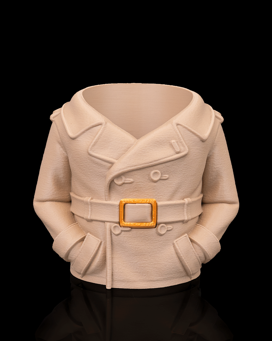 Overcoat Can Holder — 3D printed can holder, size reference