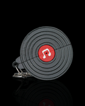 Pocket Vinyl Pick Holder And Keychain — 3D printed guitar pick holder, on a desk