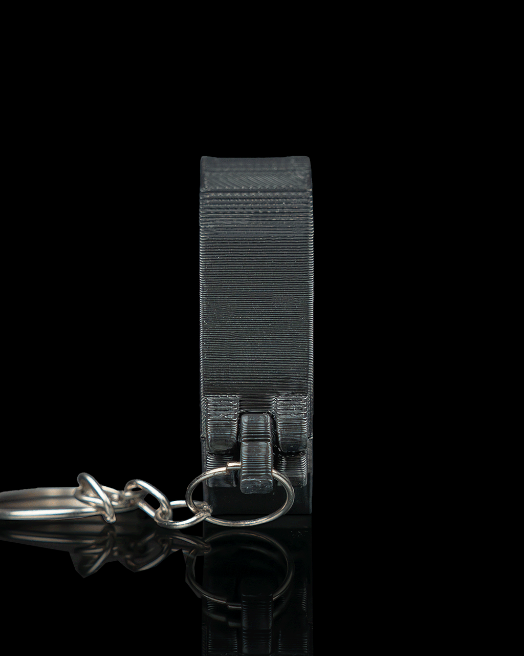Pocket Vinyl Pick Holder And Keychain — 3D printed guitar pick holder, with color options