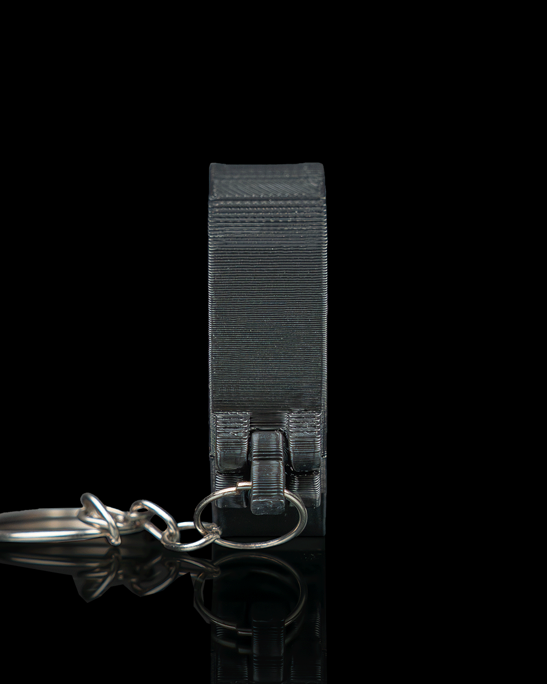 Pocket Vinyl Pick Holder And Keychain — 3D printed guitar pick holder, with color options