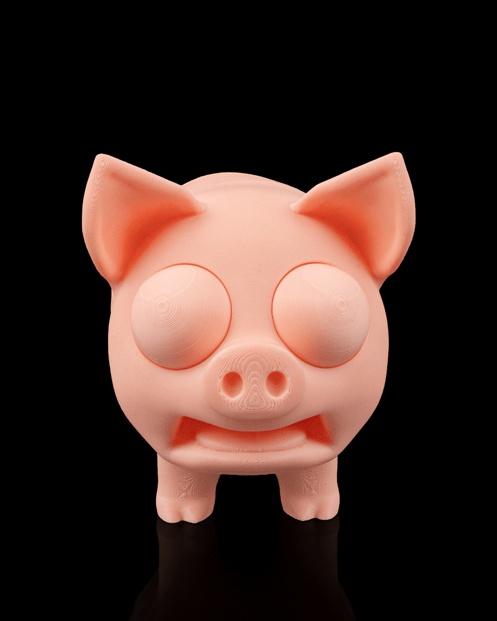 Pork Chop Coaster — 3D printed can holder, detail view
