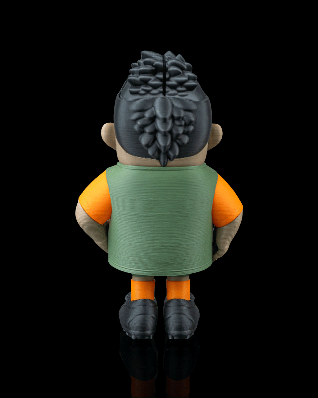 Right Winger — 3D printed soccer gift, close-up of the finish