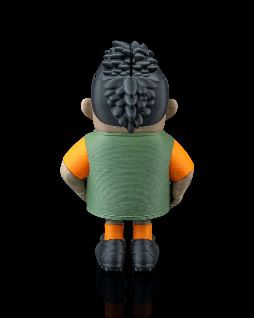 Right Winger — 3D printed soccer gift, close-up of the finish