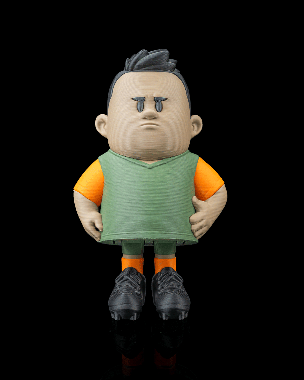 Right Winger — 3D printed soccer gift, on a desk