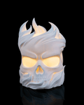 Skull Sphere Table Lamp — 3D printed table lamp, detail view