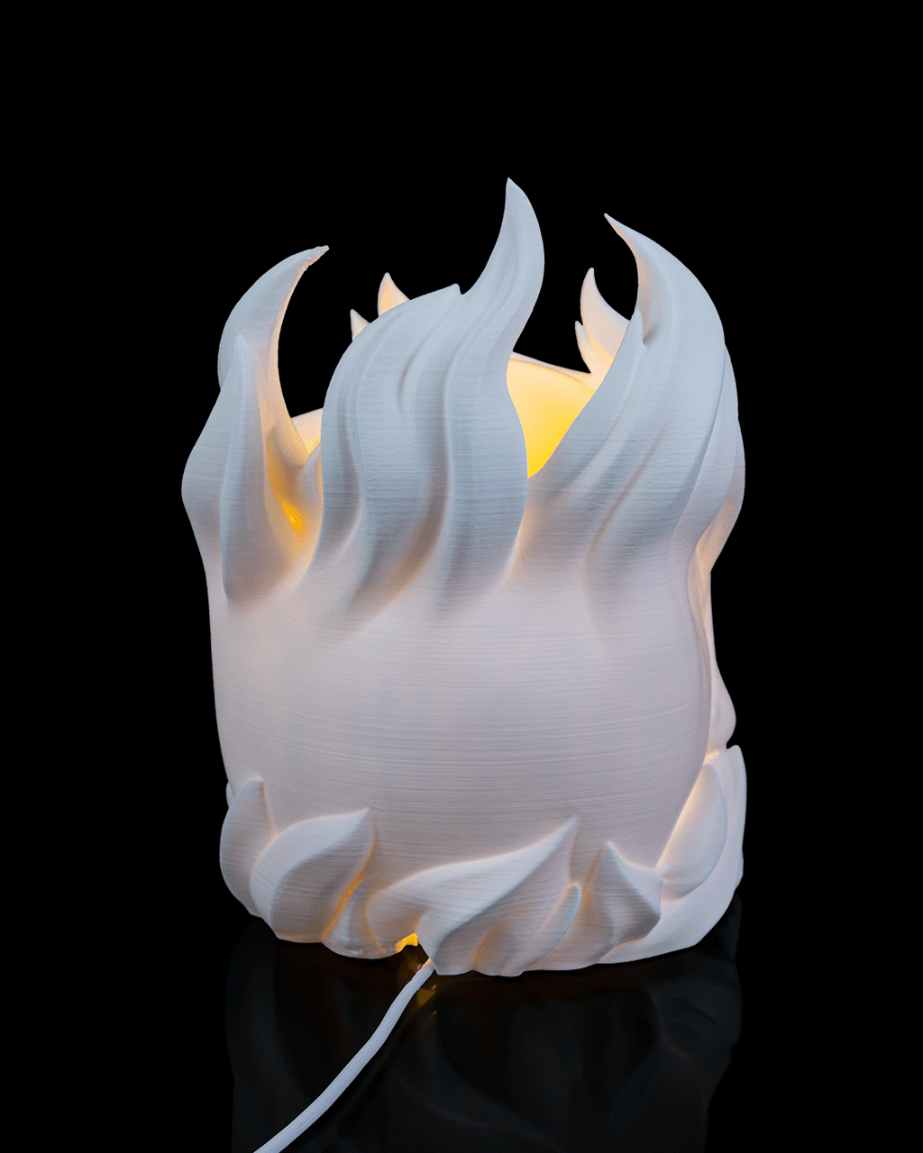 Skull Sphere Table Lamp — 3D printed table lamp, with color options