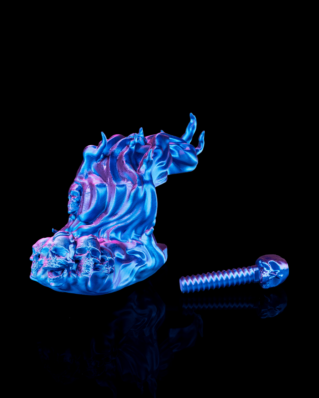 Spellbound Rest Headphone Holder — 3D printed headphone stand, detail view