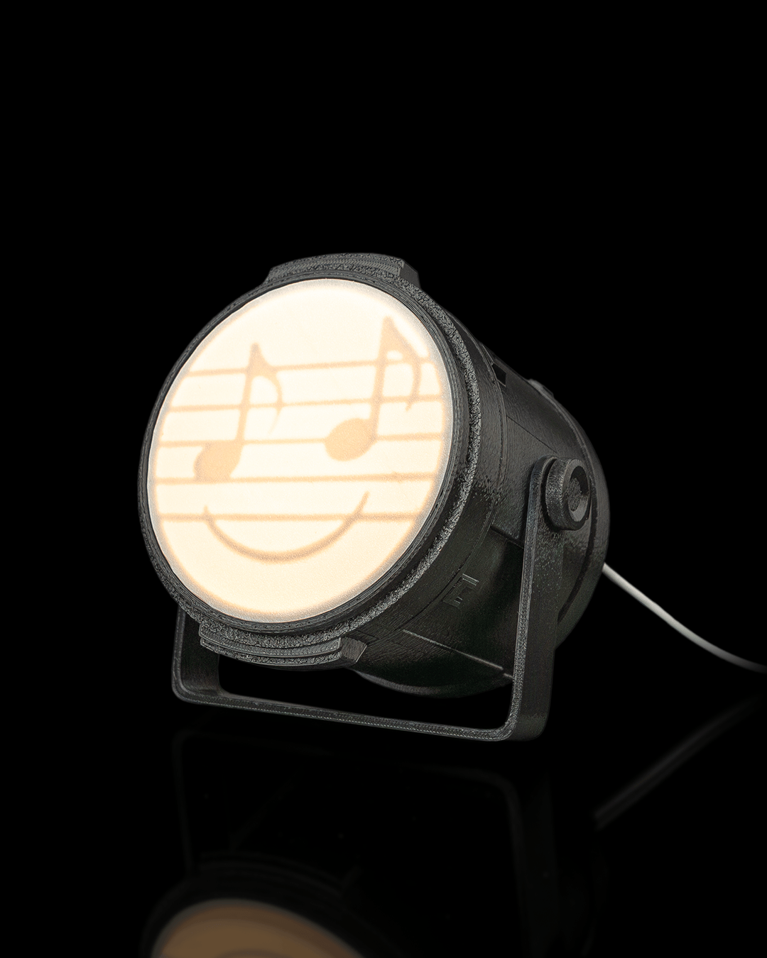 Stage Light Table Lamp — 3D printed table lamp, detail view