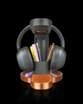 Tower Trio Headphone And Phone Holder — 3D printed headphone stand, detail view