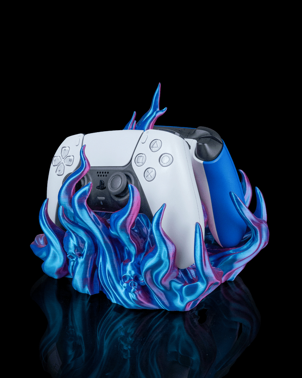 Twin Arcane Hold Controller Holder — 3D printed headphone stand, detail view
