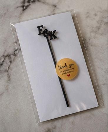 Personalized 3D Printed Drink Stirrers | Custom Cocktail Sticks for Events (6 Inches)