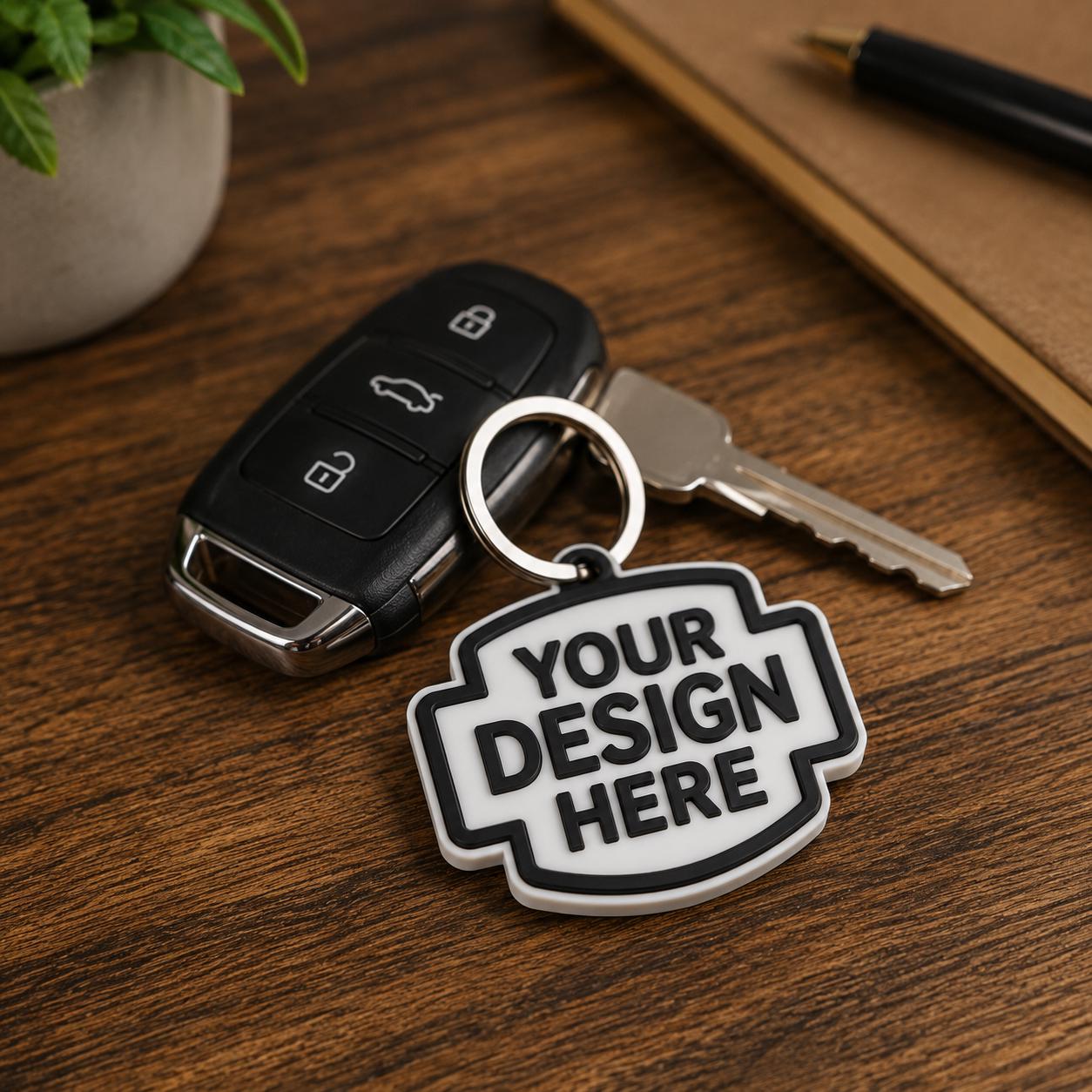 Custom 3D Printed NFC Keychains | Programmable Logo Keyrings for Business Promo