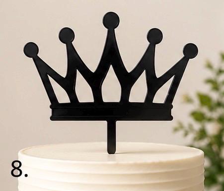 Custom Cake Toppers 10 Pc Set | Personalized 3D Printed Party Decor | Birthday, Wedding, Celebration