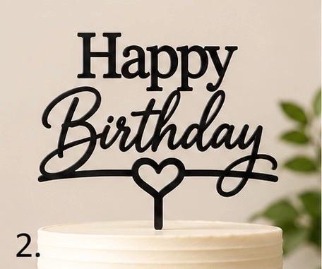 Custom Cake Toppers 10 Pc Set | Personalized 3D Printed Party Decor | Birthday, Wedding, Celebration