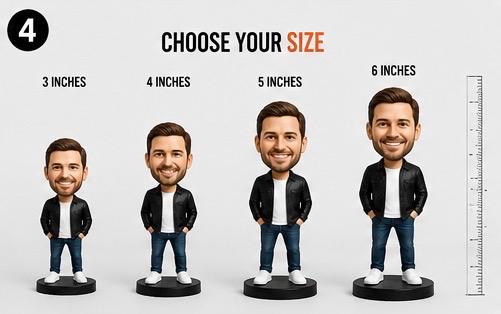 Custom Bobblehead From Photo | Personalized 3D Printed Figure | Desk Decor Keepsake