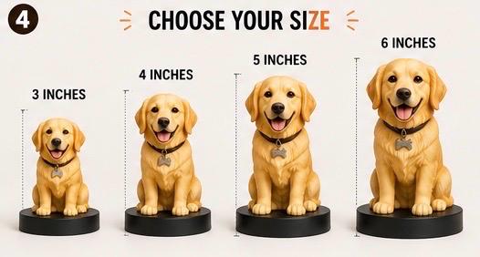 Custom Pet Figure From Photo | Personalized Dog Cat Statue | 3D Printed Pet Memorial Gift