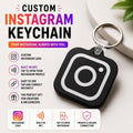 Custom Instagram Handle Keychain | Personalized NFC Social Media Username Gift