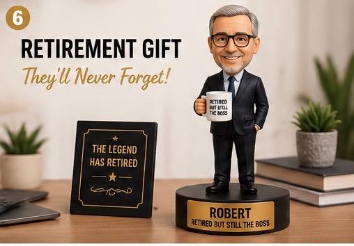 Custom Boss Figurine From Photo | Personalized Desk Decor, Office Gift